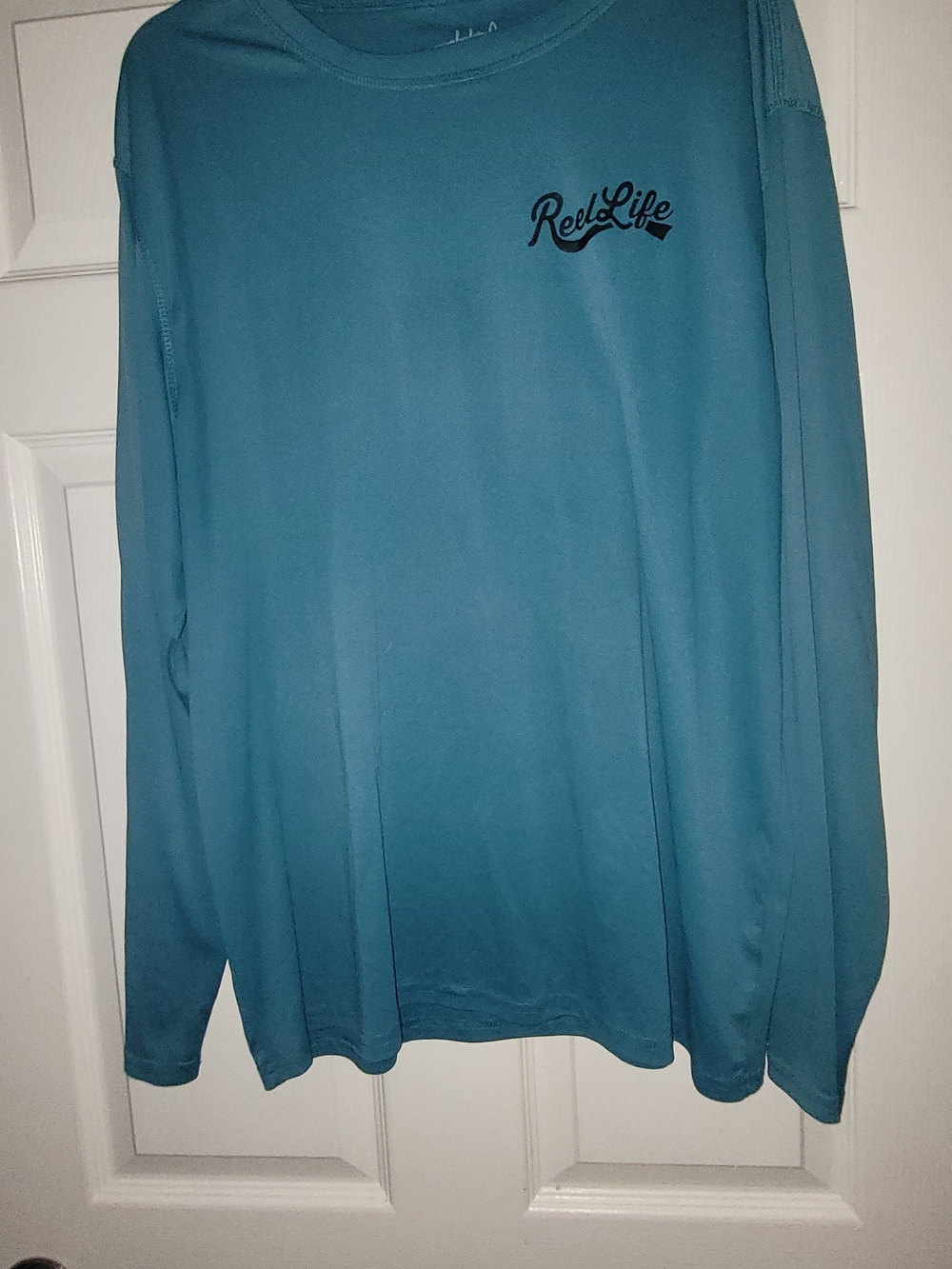 Reel Life Men’s Long Sleeve Sun Defender Shirt in Teal XXL